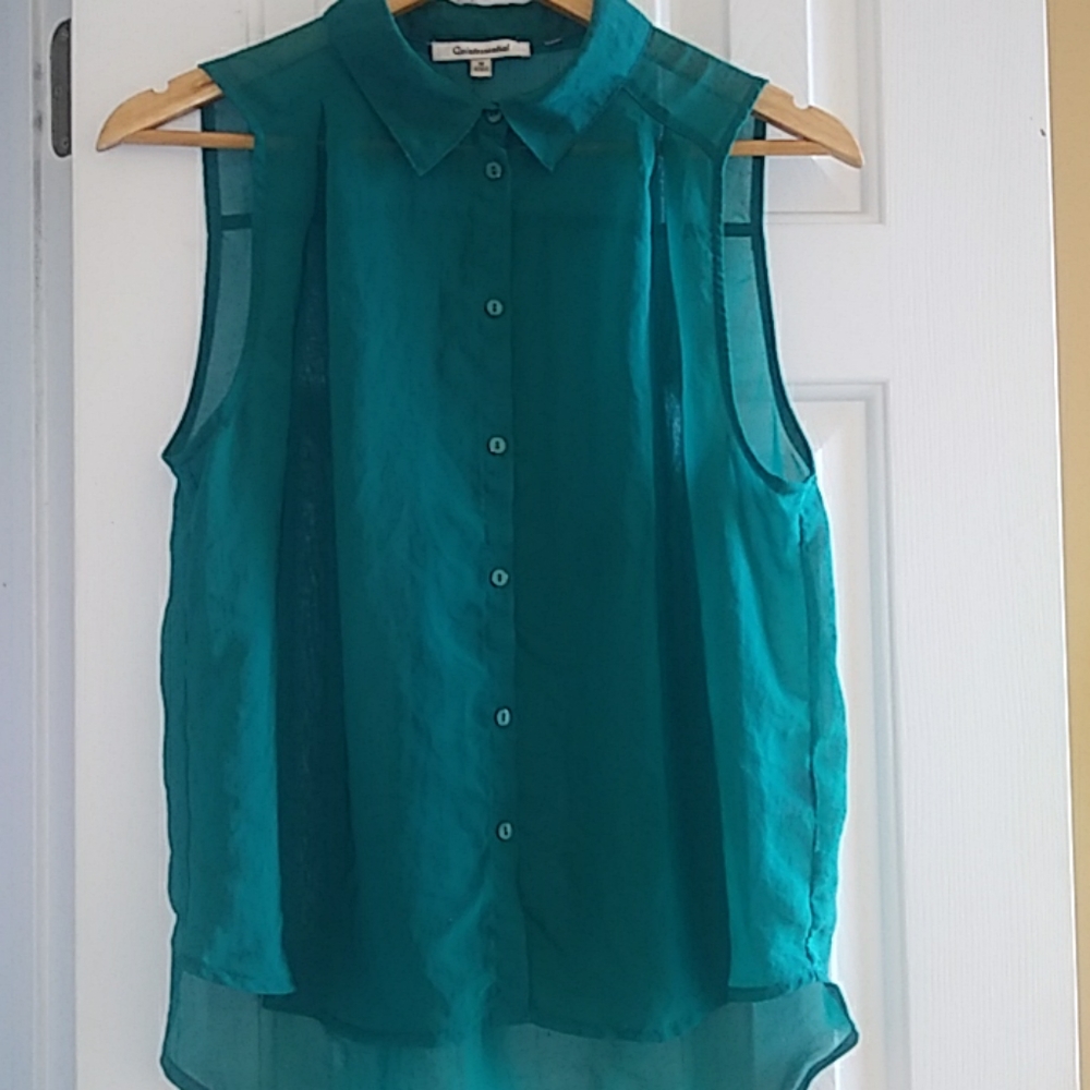 Quintessential blue blouse